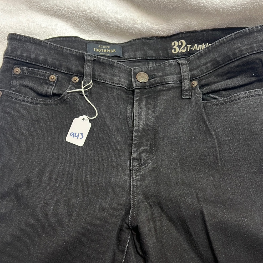 J crew black jeans, size 32 tall